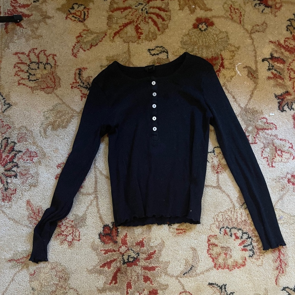 Kids black long sleeve shirt